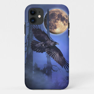 Étui pour iPhone Raven et Moon Fantasy