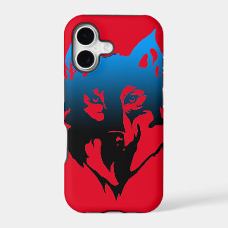 étui pour iphone SE avec loup dessus
