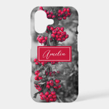 Étui pour téléphone à motif de baie de Pyracantha