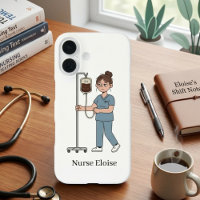 Étui pour téléphone de l'infirmière épuisée avec i