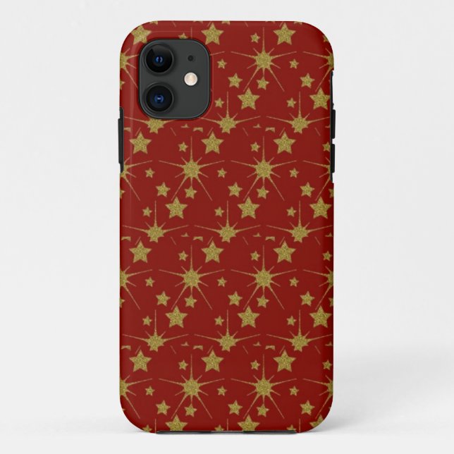 Étui pour téléphone Étoiles de Noël (Dos)