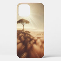 Étui pour téléphone Golden Solitude Tree - Savane