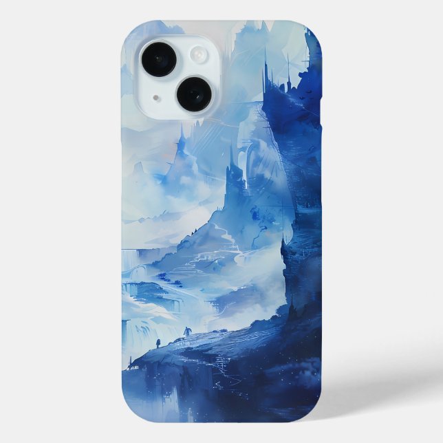 Étui pour téléphone Majestueux Pics Gelés (Verso)