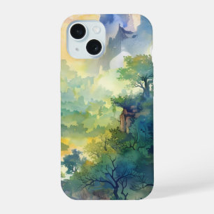 Étui pour téléphone Vallée de la Forêt Ensoleillée