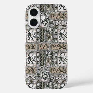 Étui téléphonique Hawaïen Petroglyph Tapa