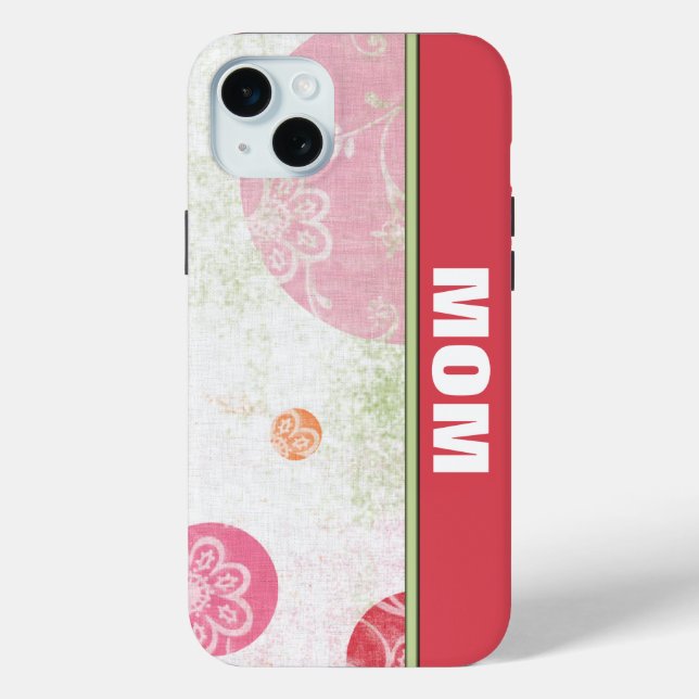 Étui téléphonique Polka Dot de maman (Verso)
