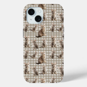Étui téléphonique pour chat amusant iPhone 15