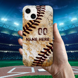 Étuis de téléphone personnalisés de baseball vinta
