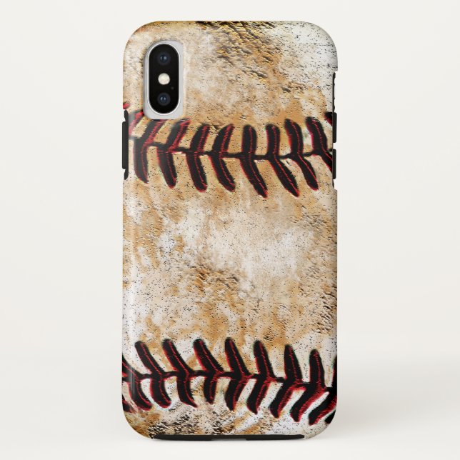 Étuis pour iPhone de baseball rustiques les plus c (Dos)