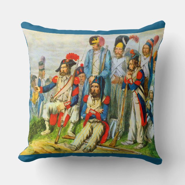 etwa 1796 Soldaten Napoleons Kissen (Vorderseite)