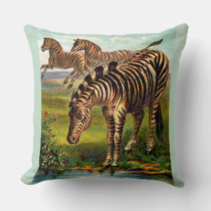 etwa 1900 Zebras-Druck Kissen