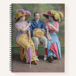 etwa 1910 Vaudeville-Künstler drucken Notizbuch
