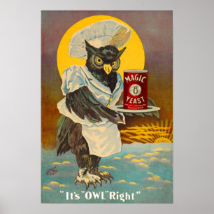 etwa 1912 Zauberhefeu und Druck Poster