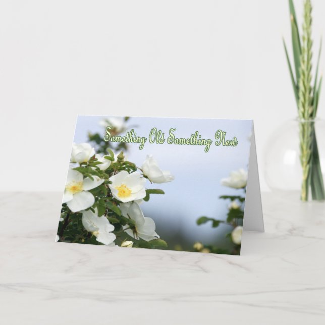Etwas Altes Neues bei deiner Hochzeit Karte (Vorderseite)