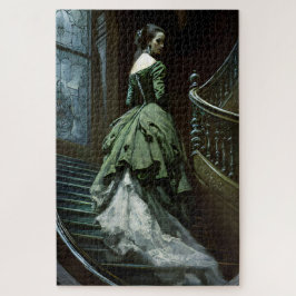 Etwas auf den Treppen Spooky Jigsaw Puzzle