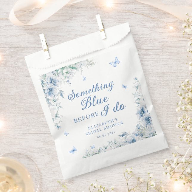 Etwas Blau bevor ich Blue Chic Brautparty mache Geschenktütchen (Ausgeschnitten)