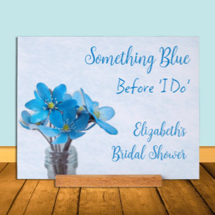 Etwas Blau, bevor ich Brautparty mache Acrylschild