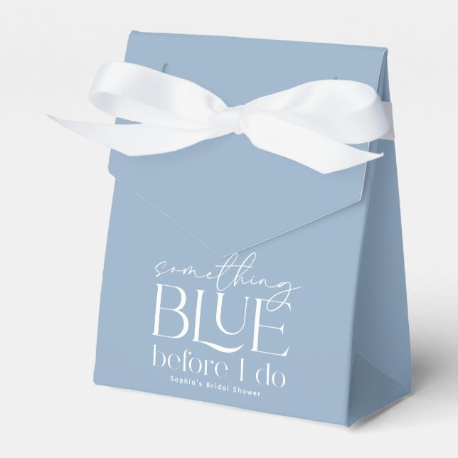 Etwas Blau, bevor ich Brautparty mache Geschenkschachtel (Vorderseite)