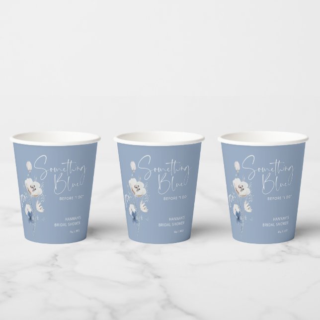 Etwas Blau, bevor ich Brautparty mache Pappbecher (Multi)