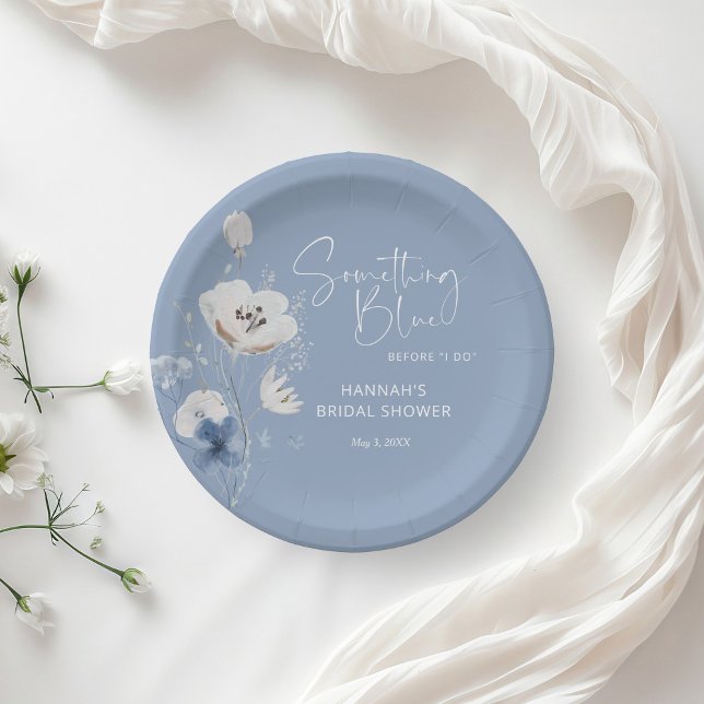 Etwas Blau, bevor ich Brautparty mache Pappteller (Von Creator hochgeladen)