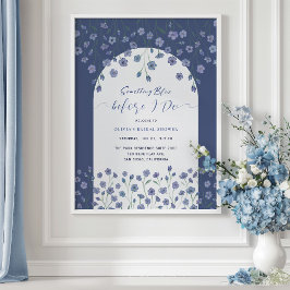 Etwas Blau, bevor ich Brautparty unterzeichnen Poster