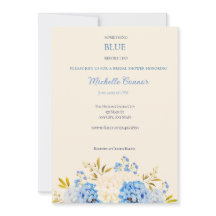Etwas Blau bevor ich Bridal Einladung zu tun