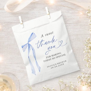 Etwas Blau, bevor ich Bridal tun Danke, dass Sie F Geschenktütchen