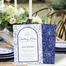 Etwas Blau bevor ich elegantes Brautparty mache