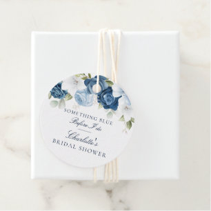 Etwas Blau, bevor ich florales Brautparty mache Geschenkanhänger