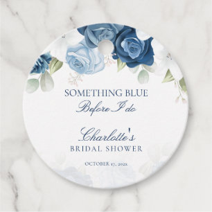 Etwas Blau, bevor ich florales Brautparty mache Geschenkanhänger