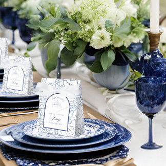 Etwas Blau, bevor ich florales Brautparty mache Geschenkschachtel