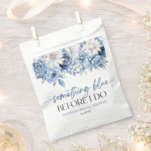 Etwas Blau, bevor ich florales Brautparty mache