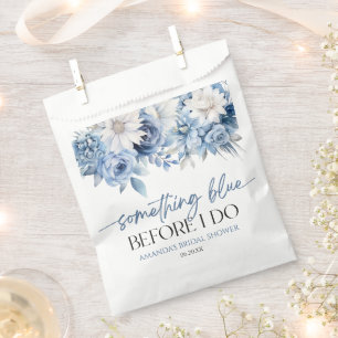 Etwas Blau, bevor ich florales Brautparty mache Geschenktütchen