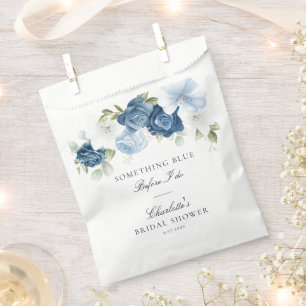 Etwas Blau, bevor ich florales Brautparty mache Geschenktütchen