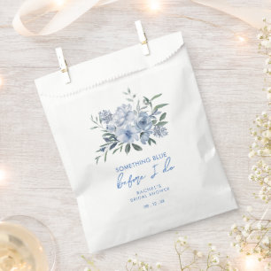 Etwas Blau, bevor ich florales Brautparty mache Geschenktütchen