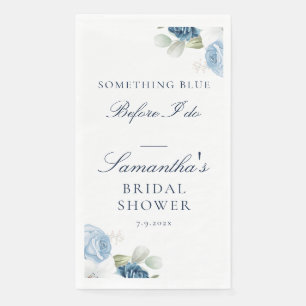 Etwas Blau, bevor ich florales Brautparty mache Serviette