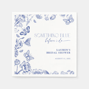 Etwas Blau, bevor ich florales Brautparty mache Serviette