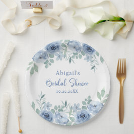 ETWAS BLAU, BEVOR ICH FLORALES BRAUTPARTY TUN PAPPTELLER