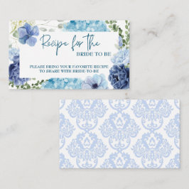 Etwas Blau bevor ich Hydrangea-Brautparty Begleitkarte