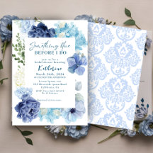 Etwas Blau bevor ich Hydrangea-Brautparty