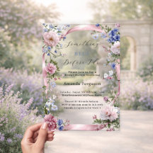 Etwas Blau, bevor ich rosa Brautparty mache