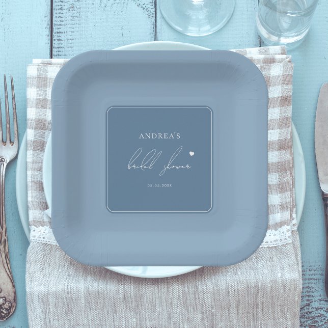 Etwas Blau bevor ich stilvolles Brautparty mache Pappteller (Von Creator hochgeladen)