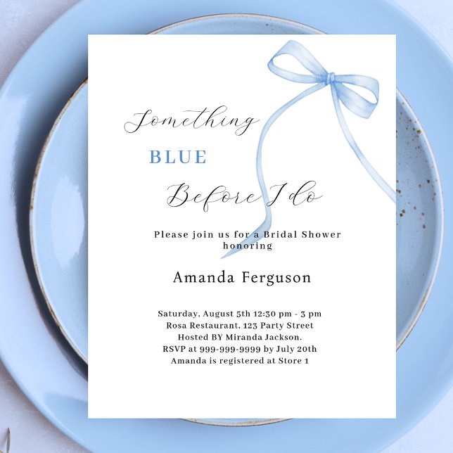 Etwas Blau, bevor ich weißes Brautparty beuge (Von Creator hochgeladen)