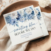 Etwas Blau bevor wir Blumenpaare Dusche machen