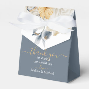 ETWAS BLAU - BLUME auf Blauer Hochzeit Geschenkschachtel