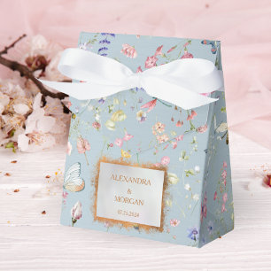 Etwas Blau Elegante Wildblumen-Geschenkbox Geschenkschachtel