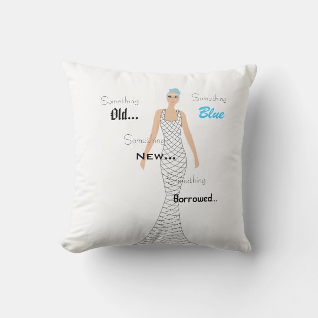Etwas blau kissen (Vorderseite)
