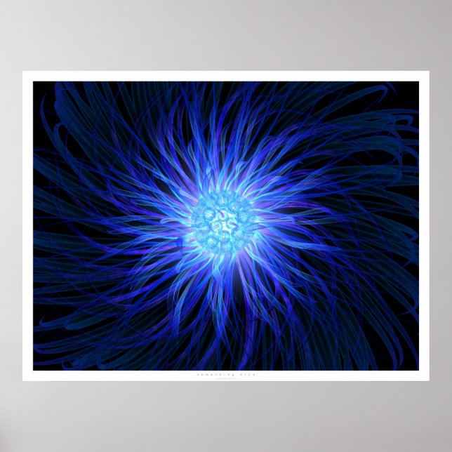 Etwas Blau Poster (Vorne)