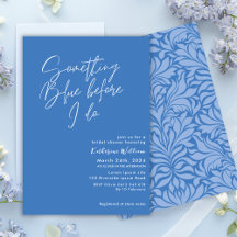 Etwas Blau vor dem blauen Brautparty