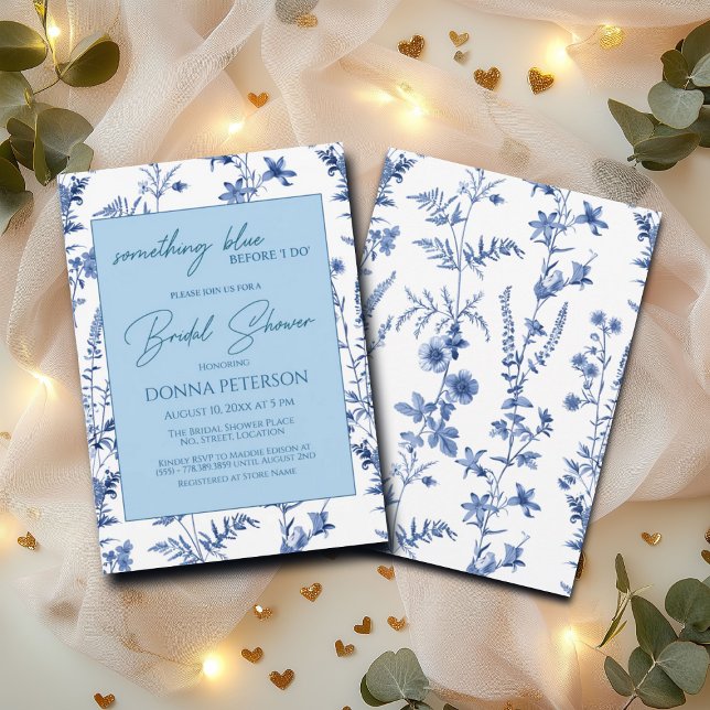 Etwas Blau vor dem "I do" Blumenkohl-Brautparty Einladung (Von Creator hochgeladen)